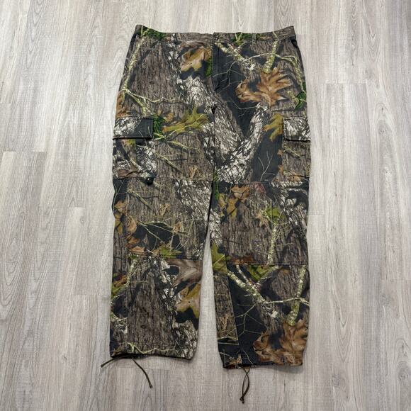 Vintage Mossy Oak Camo Cargo Pants Men's 2XL (Fits 42x32) Camouflage Adjustable - Picture 1 of 9